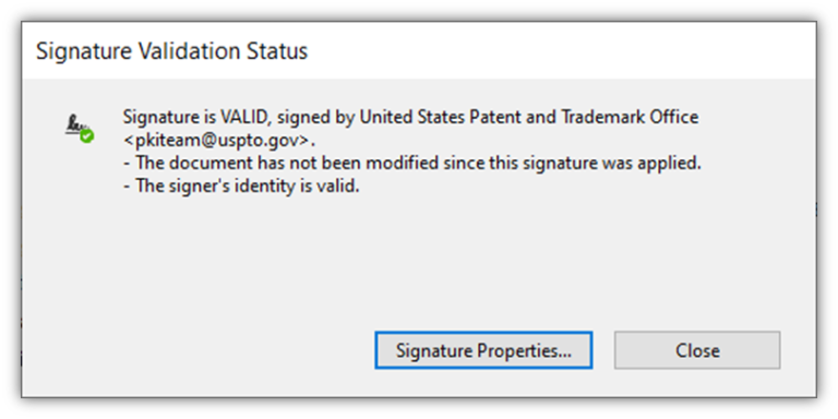 uspto assignment signature requirements