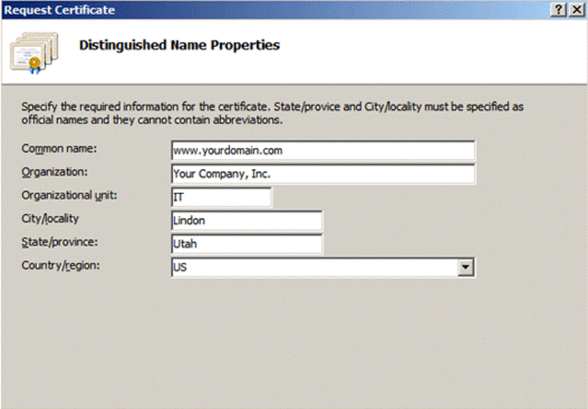 How to Generate a Certificate Signing Request (CSR) for Microsoft IIS 7