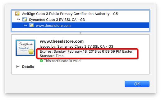 certificate validation check