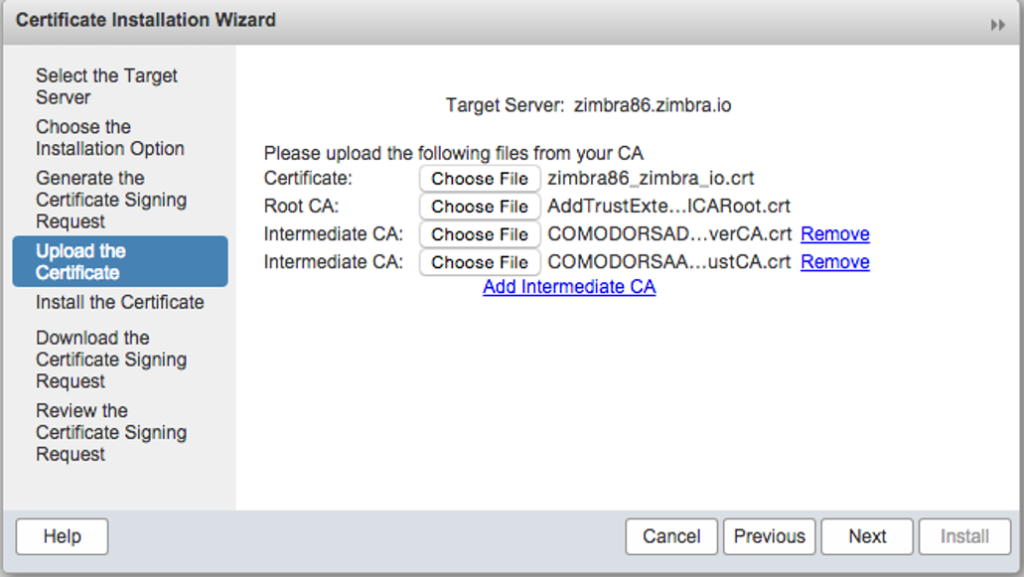 How to Install SSL Certificate on Zimbra